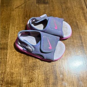 Nike Kids Sandals - Gray and Pink